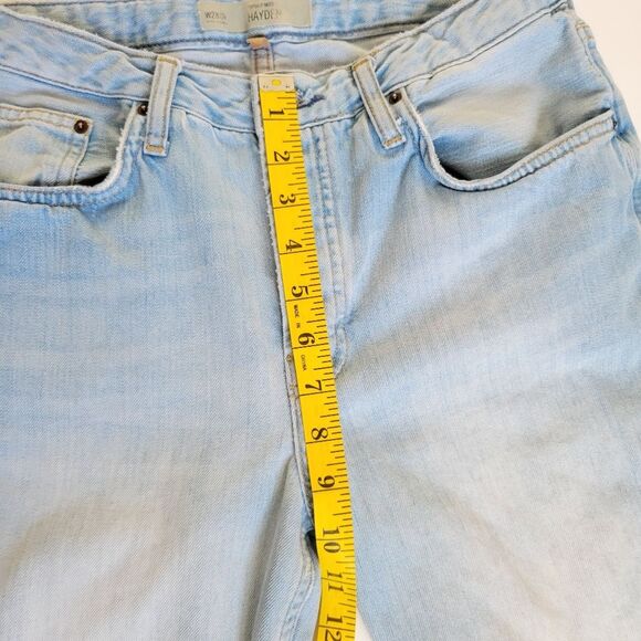 Topshop Jeans Size 28”x34 Moto Hayden Distressed loose fit light wash - Picture 7 of 9